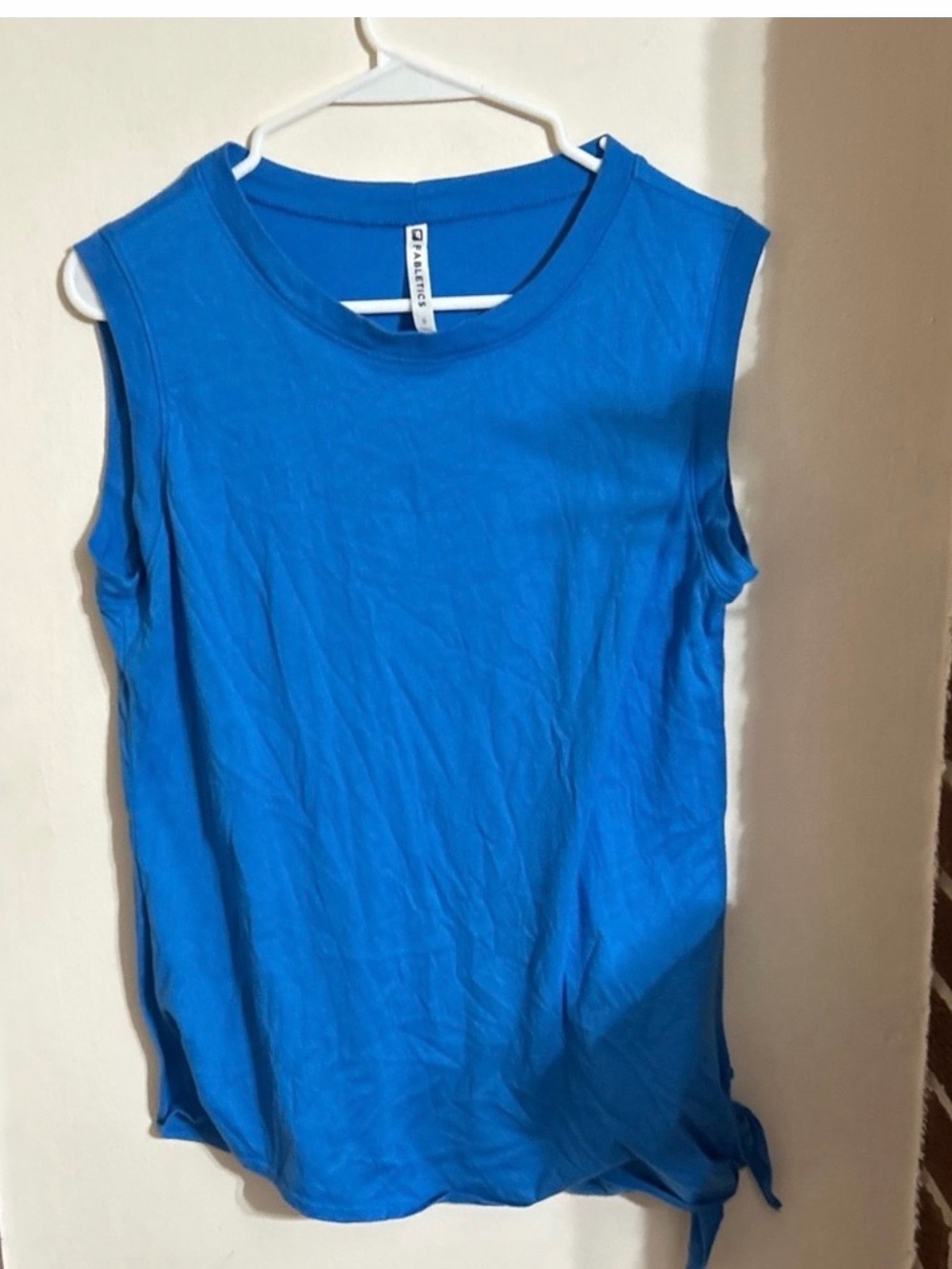 Fabletics Size Small  Electric Blue Sleeveless Knot-Detail Tank
